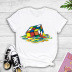 colorful melted Rubik s cube printing T-shirt NSYIC62470