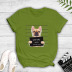 Creative Prison Dog Print T-shirt NSYIC62471