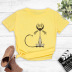 cartoon small animal print T-shirt NSYIC62472