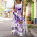 Summer Fashion Sleeveless Printed Thin Open Back Dress NSSUO62555