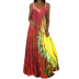 Summer Fashion Sleeveless Printed Backless Long Dress NSSUO62554