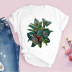Pattern Flowers Fashion Casual Cute Retro T-shirt NSAIT62499