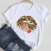 lip leopard love fashion spring and summer tops NSAIT62498