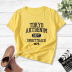 Popular fashion English print short-sleeved T-shirt NSYAY62757