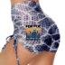 summer fashion print lace-up stretch hip leggings NSJIN62707