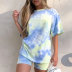 Fashion tie-dye gradient loose casual T-shirt NSSUO62488