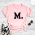 new short-sleeved simple large size letter printing T-shirt NSYIC62476