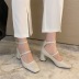 Mary Jane thick-heeled autumn new high-heeled shoes NSHU62584
