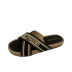 summer flat bottom new embroidered cross belt comfortable sandals NSHU62586