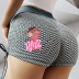 Summer fashion print high-waist lace-up stretch hip hot pants NSJIN62629