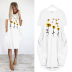 Summer Fashion Short Sleeve Round Neck Printed Thin Dress NSJIN62620