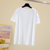 Lace-up silk scarf pure cotton white shawl short-sleeved t-shirt NSYID62612