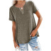 V-neck short-sleeved pocket loose T-shirt  NSBTY62682