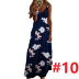 Slim Long Flower Suspender Dress NSBTY62688