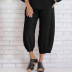 new style solid color plus size simple loose casual nine-point pants NSHHF62721