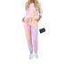 outer wear home autumn and winter tie-dye printed long-sleeved pajamas NSHHF62739