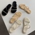 fashion pearled chain sandals NSHU62774