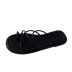 fashion plain color cross straps slide sandals NSHU62775