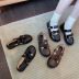 small leather bow cute new retro Mary Jane shoes NSHU62810
