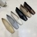 new fashion square toe low heel shoes NSHU62815