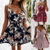 New floral sling waist dress NSSUO62823
