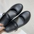 fashion solid color round toe flats sandals NSHU62844