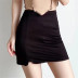solid color irregular side slit skirt NSAC62902