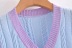 Retro V-Neck Short Knitted Vest NSAC62910