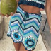 High Waist Stitching Contrast Color Skirt NSAC62911