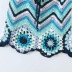 High Waist Stitching Contrast Color Skirt NSAC62911