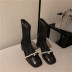 high-heeled mesh hollow boots NSCA62931