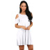Holiday Loose Strapless Short-Sleeved Pocket Dresses NSYKD62966