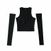 sleeve three-dimensional narrow shoulder vest NSAC63004