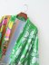 wholesale retro fashion lapel long sleeve bow tie patchwork dress NSAM63102