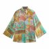 wholesale summer patchwork drape blouse NSAM63105