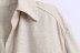 wholesale summer pleated decorative linen blouse NSAM63115