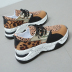 Flat bottom color matching casual sports shoes NSYUS63342