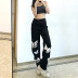 summer new loose and thin butterfly print high-waist straight-leg jeans NSLQ63182