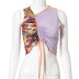 stitching round neck sleeveless pleated blouse  NSHLJ63233