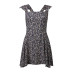 summer new style hot sale small floral square neck halter dress NSLIH63285