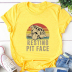 Creative cartoon puppy letter printing casual short-sleeved t-shirt  NSOUY64298
