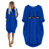 Fashion Long Sleeve Printed Loose Dress NSJIN60655