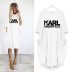 long-sleeved letter printing round neck casual dress NSJIN60618
