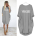 Long Sleeve Letter Printing Round Neck Casual Dress NSJIN60589