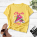 Letter shoes printed casual short-sleeved T-shirt women NSYAY63419