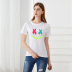 Summer creative hand-painted smiley print round neck slim cotton T-shirt NSYAY63427