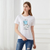 Summer cartoon cute puppy print round neck slim cotton T-shirt NSYAY63430