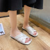 sandalias de moda de tejido cruzado NSZSC63506