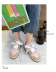 casual flat lace-up white sneakers  NSYUS63778