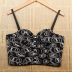 flower lace embroidery ethnic belted camisole  NSQG63564
